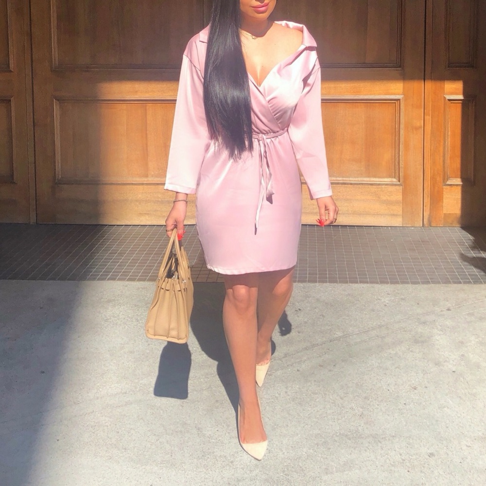 Missy Empire Belted Blazer Dress